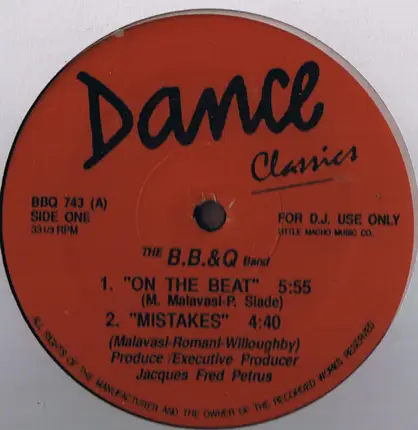 The Brooklyn, Bronx & Queens Band - On The Beat / Mistakes / I'll Cut You Loose / Starlette