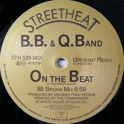 The Brooklyn, Bronx & Queens Band - On The Beat (88 Bronx Mix) / 88 Break Out Mega Mix