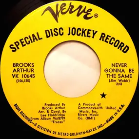 Brooks Arthur Ensemble - Never Gonna Be The Same / Sunrise Highway