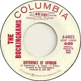 The Buckinghams - It's A Beautiful Day (For Lovin') / Difference Of Opinion