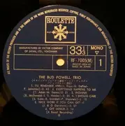 LP - The Bud Powell Trio - Bud - Mono