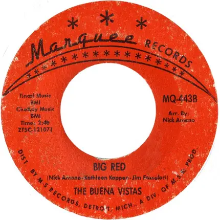 The Buena Vistas - Here Come Da Judge / Big Red
