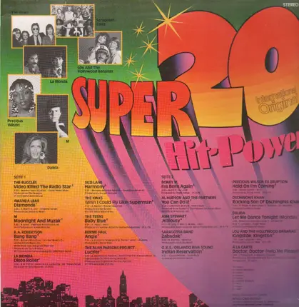 The Buggles, Amanda Lear, M - Super 20 Hit Power
