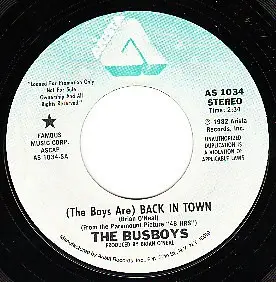 The Bus Boys - (The Boys Are) Back In Town