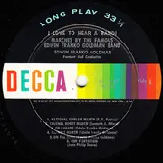 LP - The Goldman Band - I Love To Hear A Band
