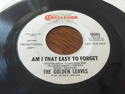 The Golden Leaves - Am I That Easy To Forget
