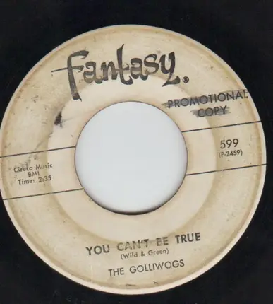 The Golliwogs - You Can't Be True