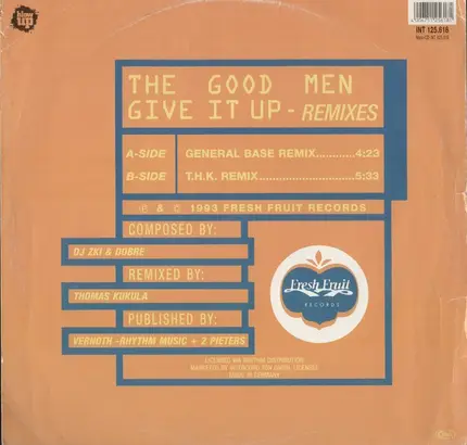 The Good Men - Give It Up - Remixes