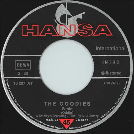 The Goodies - Black Pudding Bertha (The Queen Of Northern Soul) / Panic