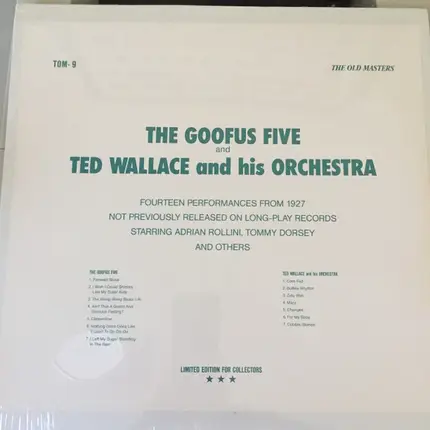 The Goofus Five And Ted Wallace & His Orchestra - Fourteen Performances 1927