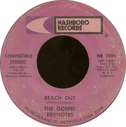 The Gospel Keynotes - Jesus You've Been Good To Me / Reach Out