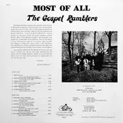 LP - The Gospel Ramblers - Most Of All