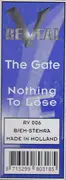 12inch Vinyl Single - The Gate - Nothing To Lose