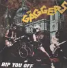 LP - The Gaggers - Rip You Off - WITH POSTER Yellow With Blue Splatter