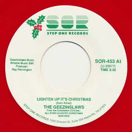 The Geezinslaws - Lighten Up It's Christmas / Merry Christmas Baby