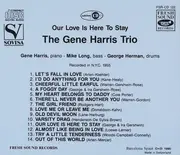 CD - The Gene Harris Trio - Our Love Is Here To Stay