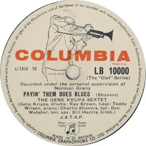 Gene Krupa - Payin' Them Dues Blues / Jungle Drums