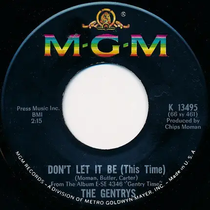 The Gentrys - Everyday I Have To Cry
