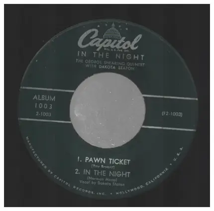 The George Shearing Quintet With Dakota Staton - In the Night