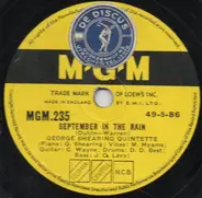 The George Shearing Quintet - September In The Rain / Bop, Look And Listen