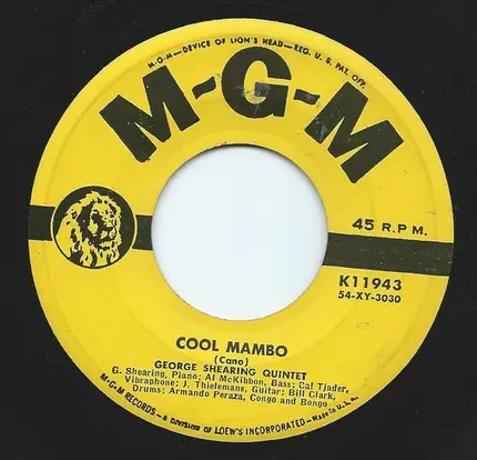 The George Shearing Quintet - The Lady Is A Tramp / Cool Mambo