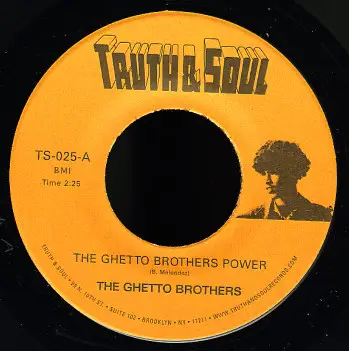 The Ghetto Brothers - The Ghetto Brothers Power / I Saw A Tear