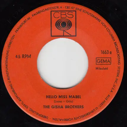 The Gisha Brothers - Hello Miss Mabel / Oh Baby Do