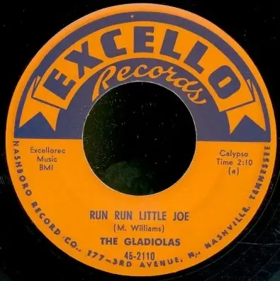 The Gladiolas - Run Run Little Joe / Comin' Home To You