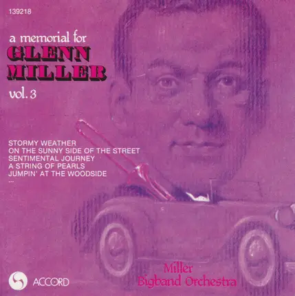 The Glenn Miller Orchestra - A Memorial For Glenn Miller Vol. 3