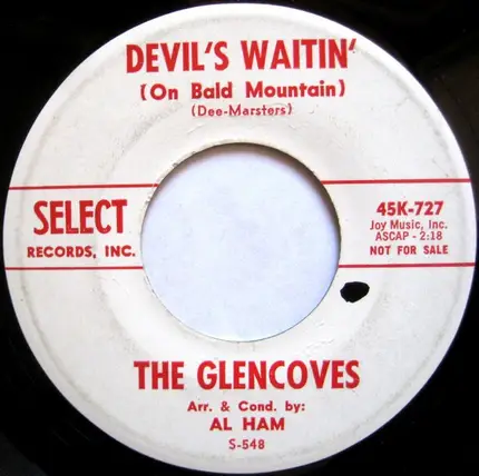 The Glencoves - Devil's Waitin' (On Bald Mountain) / Better Think Twice (Hey-Lie-Lee)