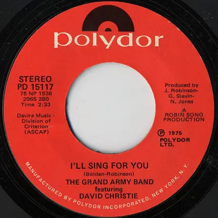 The Grand Army Featuring David Christie - Fame (Had To Make Me A Name)