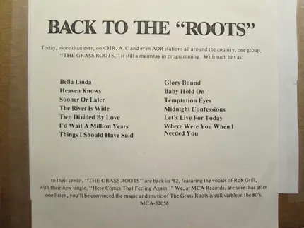 The Grass Roots - here comes that feeling again