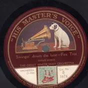 The Great White Way Orchestra - Swingin' Down The Lane / Beside A Babbling Brook