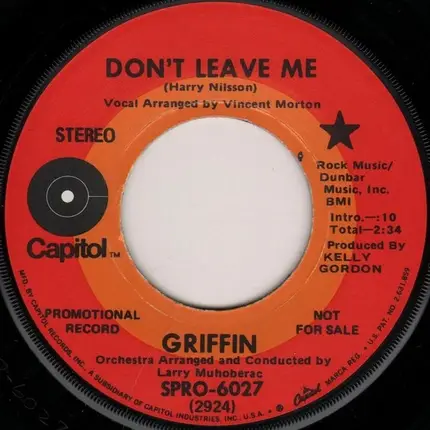 The Griffin - Don't Leave Me