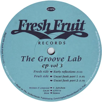 The Groove Lab, Groove Lab - EP Vol 3