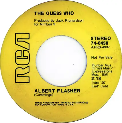 The Guess Who - Broken / Albert Flasher