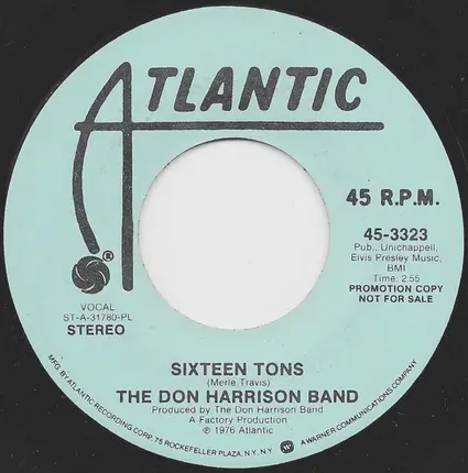 The Don Harrison Band - Sixteen Tons