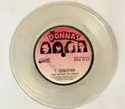 7inch Vinyl Single - The Donnas / Kiss - Strutter / Detroit Rock City - Clear Vinyl