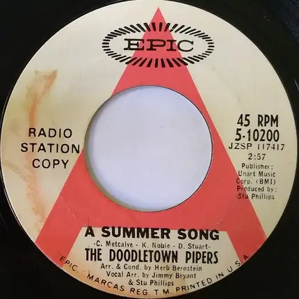 The Doodletown Pipers - A Summer Song / Summertime, Summertime