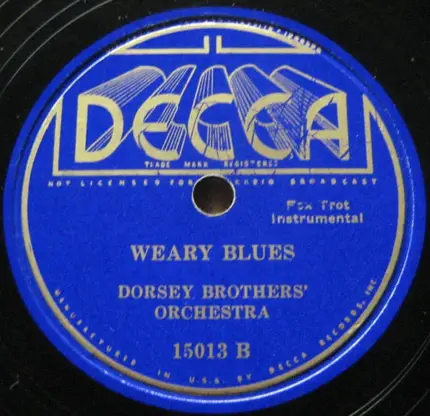 The Dorsey Brothers Orchestra - Solitude / Weary Blues