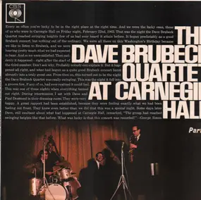 Dave Brubeck - At Carnegie Hall (Vol. 1)