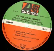 LP - The Dave Brubeck Quartet - The Last Set At Newport