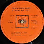 LP - The Dave Brubeck Quartet - At Carnegie Hall (Part 1)