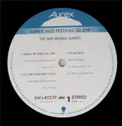 LP - The Dave Brubeck Quartet - Aurex Jazz Festival '82 - OBI + INSERT