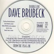 Double CD - The Dave Brubeck Quartet - Double Live From The USA & UK