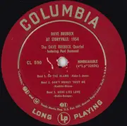 LP - The Dave Brubeck Quartet - Dave Brubeck At Storyville: 1954