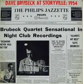 Dave Brubeck - Dave Brubeck At Storyville:  1954