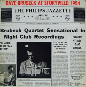 Dave Brubeck - Dave Brubeck At Storyville:  1954