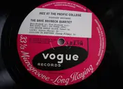 10'' - The Dave Brubeck Quartet - Jazz At Pacific College