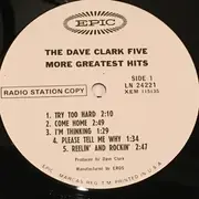LP - The Dave Clark Five - More Greatest Hits